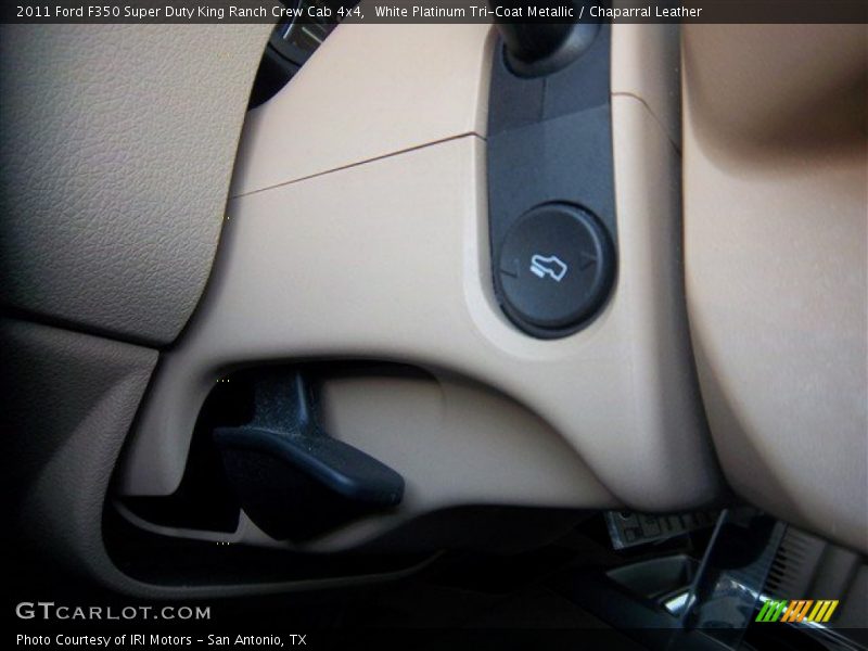 White Platinum Tri-Coat Metallic / Chaparral Leather 2011 Ford F350 Super Duty King Ranch Crew Cab 4x4
