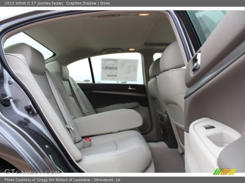 Rear Seat of 2013 G 37 Journey Sedan
