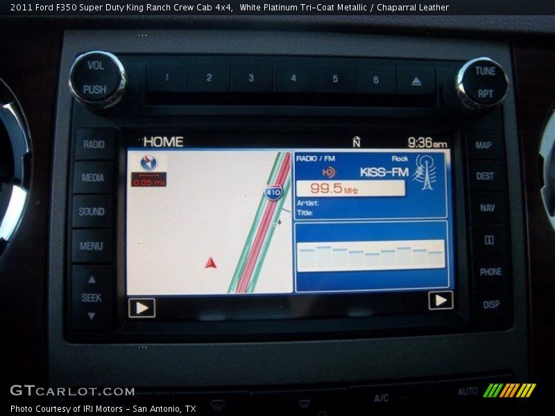 Navigation of 2011 F350 Super Duty King Ranch Crew Cab 4x4