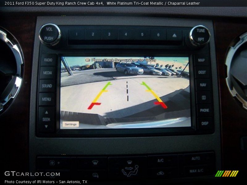 White Platinum Tri-Coat Metallic / Chaparral Leather 2011 Ford F350 Super Duty King Ranch Crew Cab 4x4