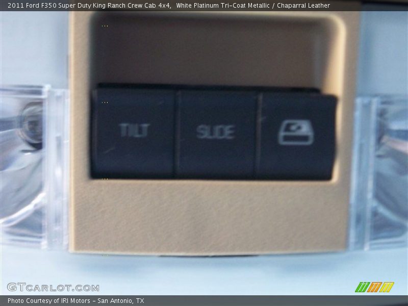 White Platinum Tri-Coat Metallic / Chaparral Leather 2011 Ford F350 Super Duty King Ranch Crew Cab 4x4