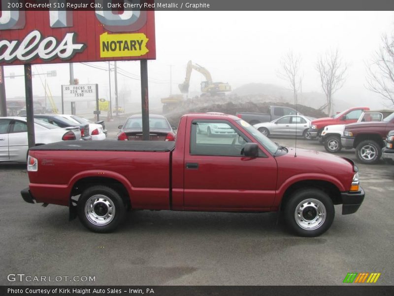Dark Cherry Red Metallic / Graphite 2003 Chevrolet S10 Regular Cab