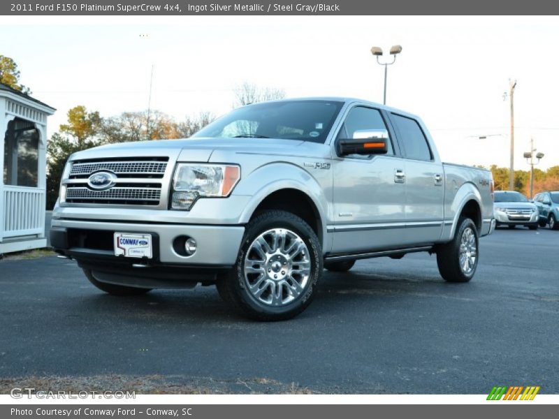 Ingot Silver Metallic / Steel Gray/Black 2011 Ford F150 Platinum SuperCrew 4x4