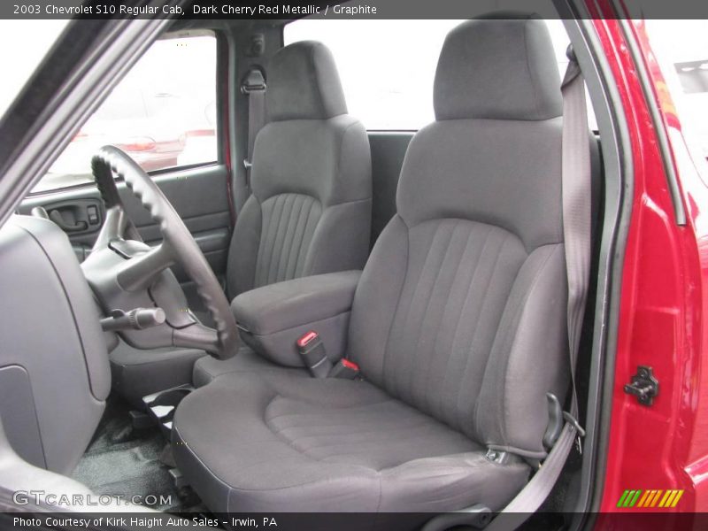 Dark Cherry Red Metallic / Graphite 2003 Chevrolet S10 Regular Cab