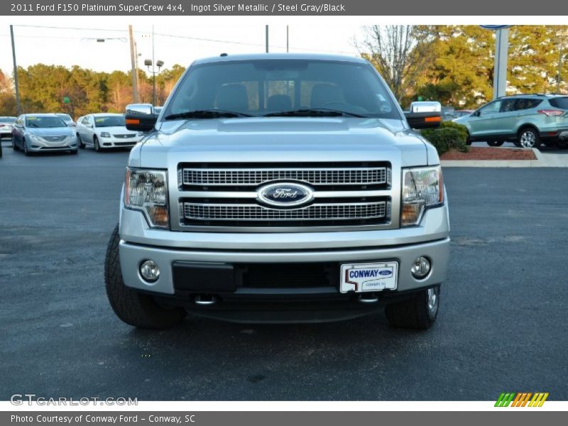 Ingot Silver Metallic / Steel Gray/Black 2011 Ford F150 Platinum SuperCrew 4x4