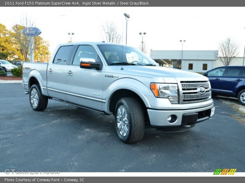 Ingot Silver Metallic / Steel Gray/Black 2011 Ford F150 Platinum SuperCrew 4x4