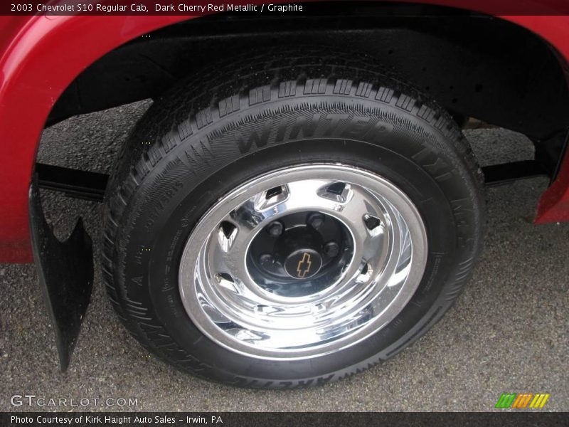 Dark Cherry Red Metallic / Graphite 2003 Chevrolet S10 Regular Cab