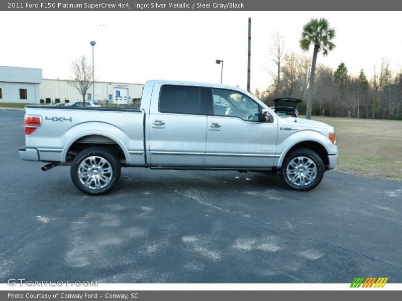 Ingot Silver Metallic / Steel Gray/Black 2011 Ford F150 Platinum SuperCrew 4x4