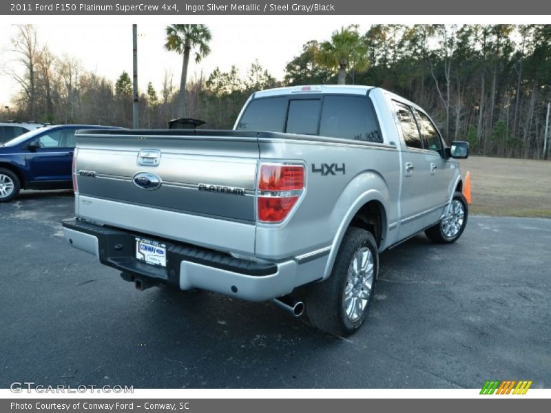Ingot Silver Metallic / Steel Gray/Black 2011 Ford F150 Platinum SuperCrew 4x4