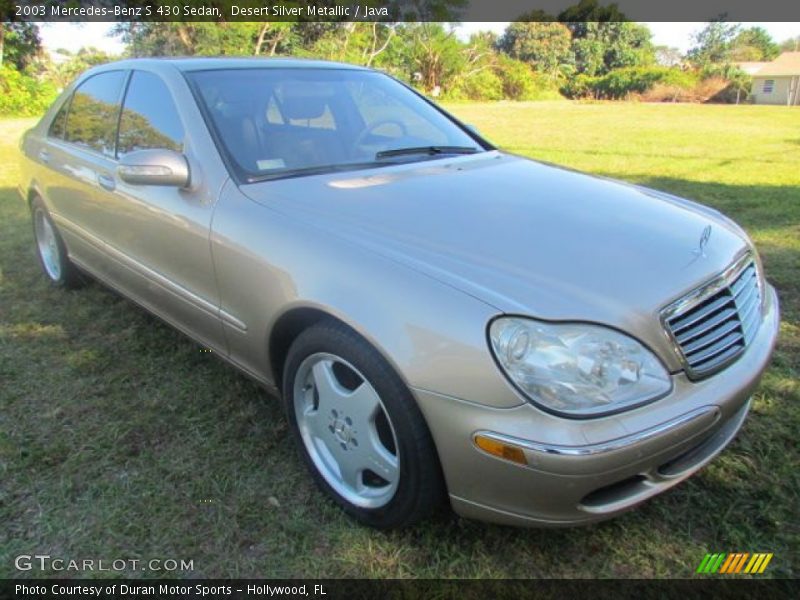 Desert Silver Metallic / Java 2003 Mercedes-Benz S 430 Sedan
