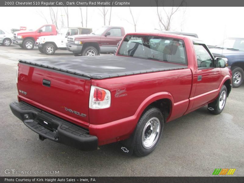 Dark Cherry Red Metallic / Graphite 2003 Chevrolet S10 Regular Cab