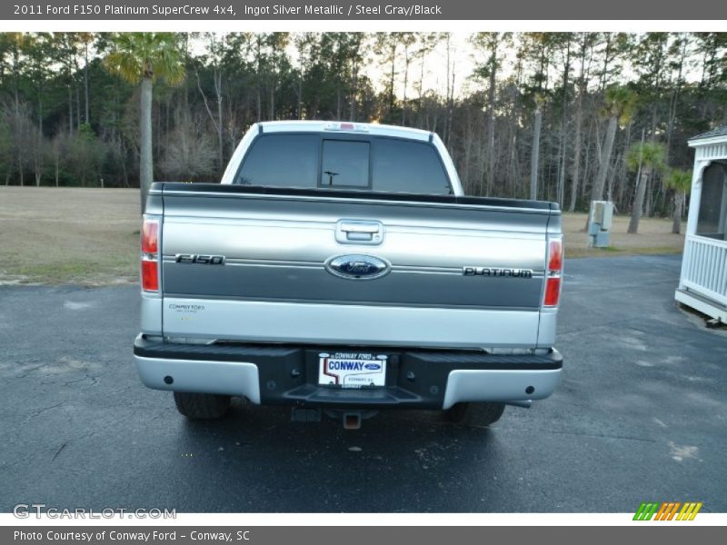 Ingot Silver Metallic / Steel Gray/Black 2011 Ford F150 Platinum SuperCrew 4x4