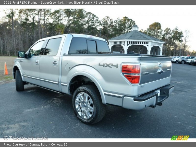 Ingot Silver Metallic / Steel Gray/Black 2011 Ford F150 Platinum SuperCrew 4x4