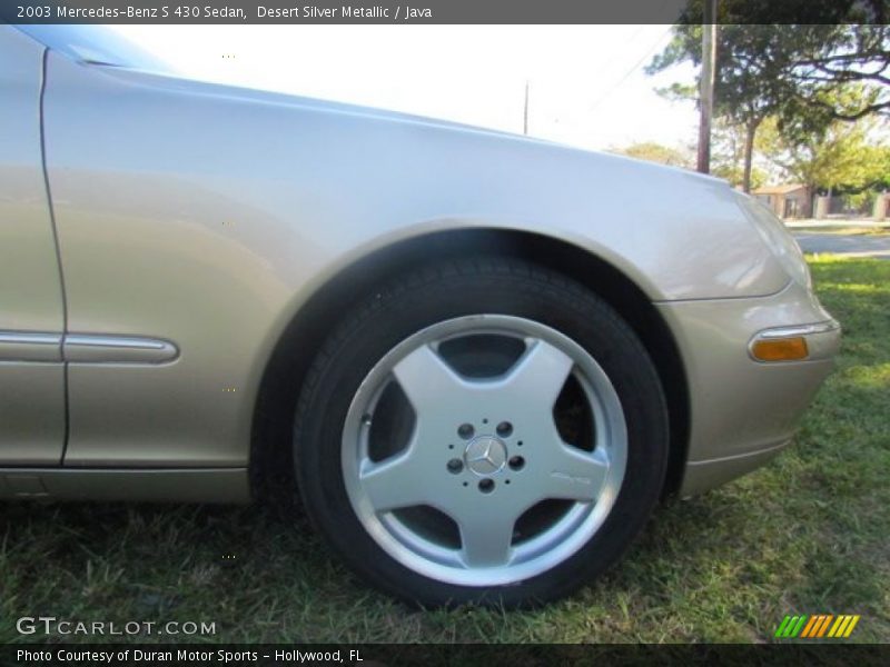 Desert Silver Metallic / Java 2003 Mercedes-Benz S 430 Sedan