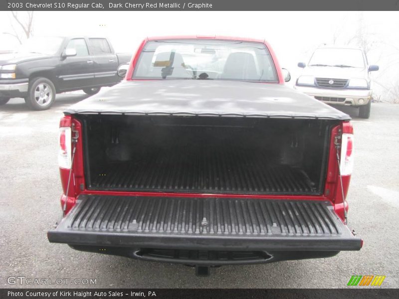 Dark Cherry Red Metallic / Graphite 2003 Chevrolet S10 Regular Cab