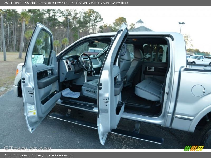 Ingot Silver Metallic / Steel Gray/Black 2011 Ford F150 Platinum SuperCrew 4x4