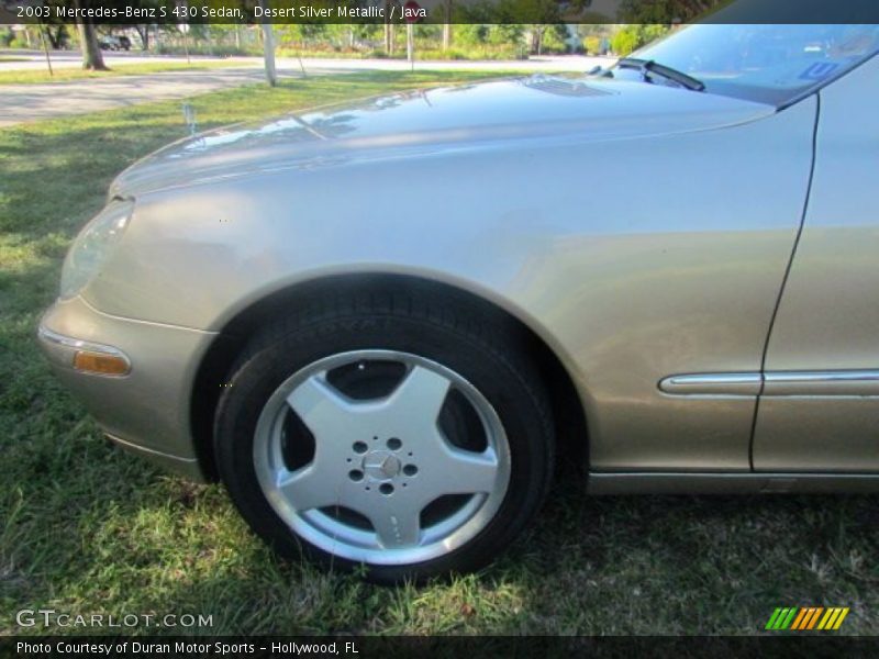 Desert Silver Metallic / Java 2003 Mercedes-Benz S 430 Sedan