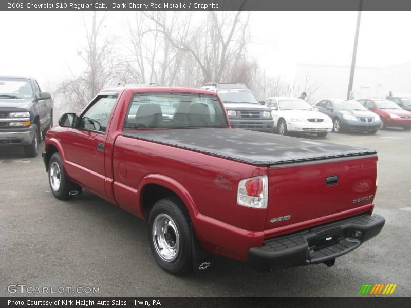 Dark Cherry Red Metallic / Graphite 2003 Chevrolet S10 Regular Cab