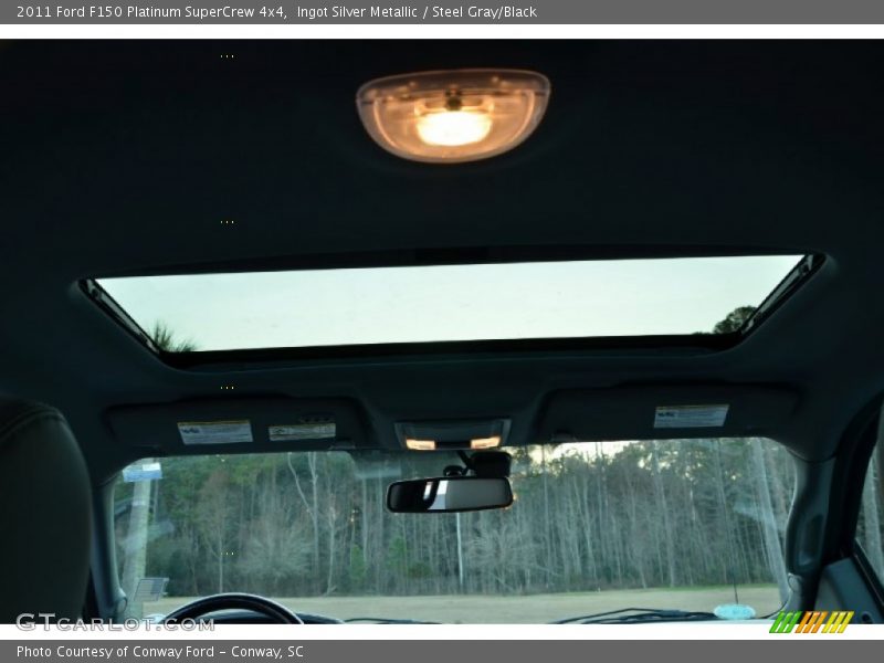 Ingot Silver Metallic / Steel Gray/Black 2011 Ford F150 Platinum SuperCrew 4x4