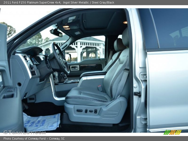 Ingot Silver Metallic / Steel Gray/Black 2011 Ford F150 Platinum SuperCrew 4x4