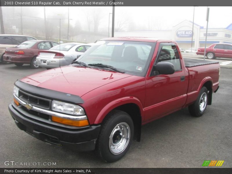 Dark Cherry Red Metallic / Graphite 2003 Chevrolet S10 Regular Cab