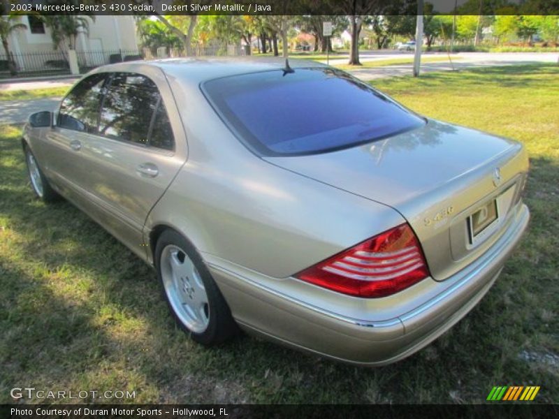 Desert Silver Metallic / Java 2003 Mercedes-Benz S 430 Sedan