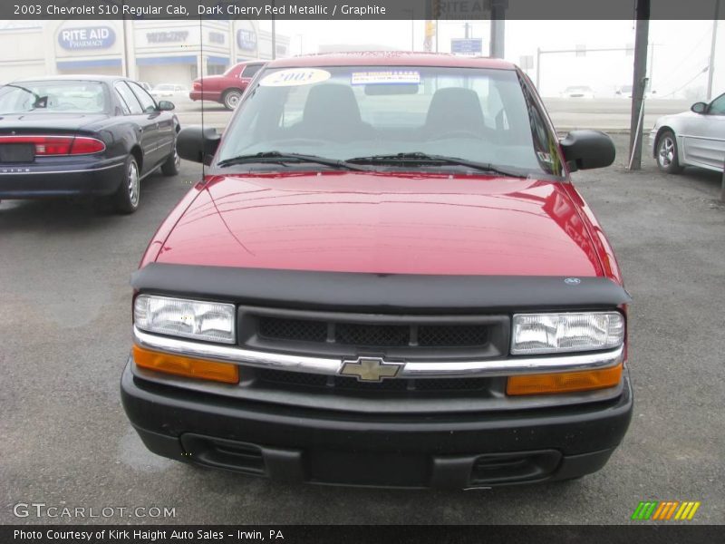 Dark Cherry Red Metallic / Graphite 2003 Chevrolet S10 Regular Cab