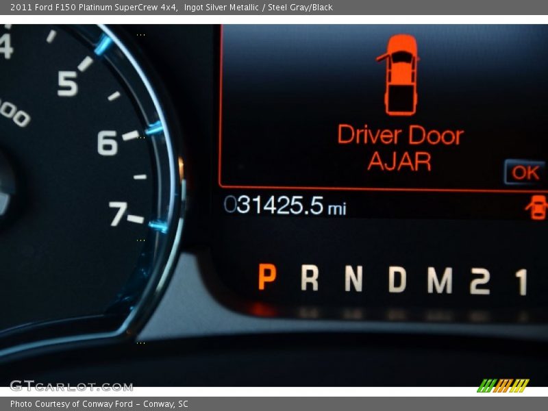 Ingot Silver Metallic / Steel Gray/Black 2011 Ford F150 Platinum SuperCrew 4x4