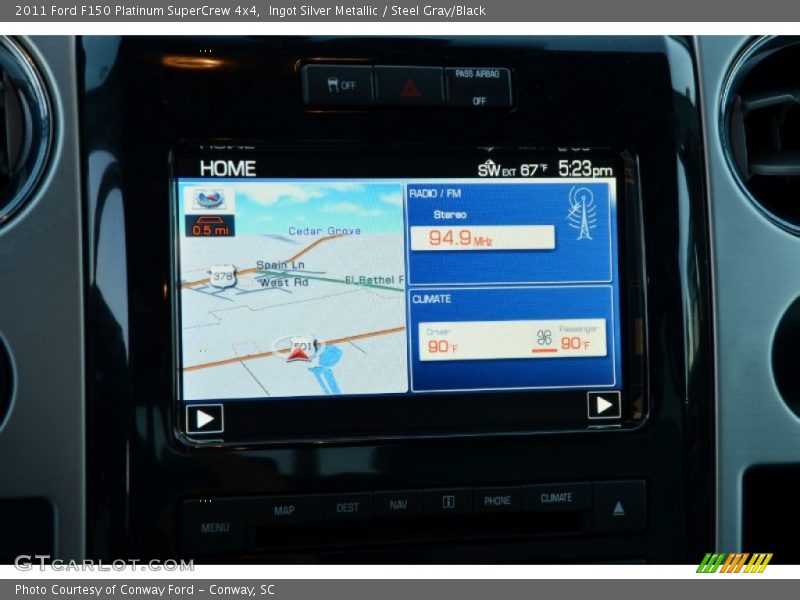 Ingot Silver Metallic / Steel Gray/Black 2011 Ford F150 Platinum SuperCrew 4x4