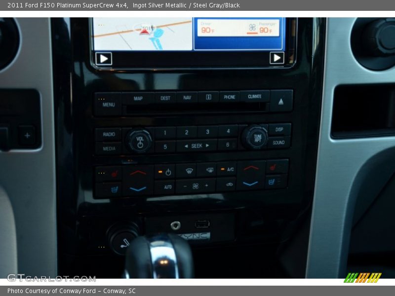 Ingot Silver Metallic / Steel Gray/Black 2011 Ford F150 Platinum SuperCrew 4x4