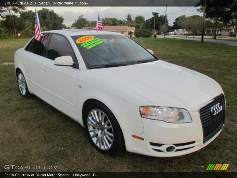 Arctic White / Ebony 2006 Audi A4 2.0T Sedan