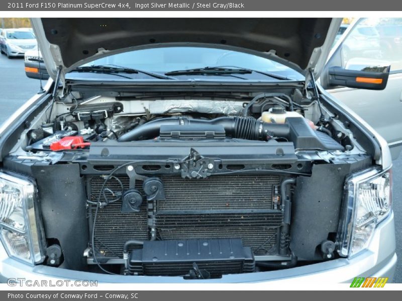 Ingot Silver Metallic / Steel Gray/Black 2011 Ford F150 Platinum SuperCrew 4x4