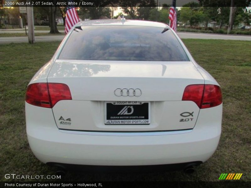 Arctic White / Ebony 2006 Audi A4 2.0T Sedan