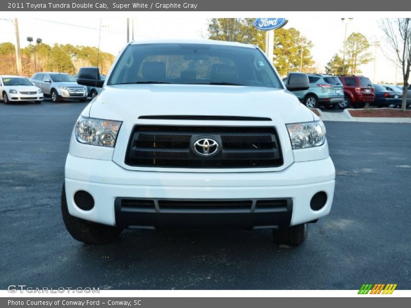 Super White / Graphite Gray 2011 Toyota Tundra Double Cab