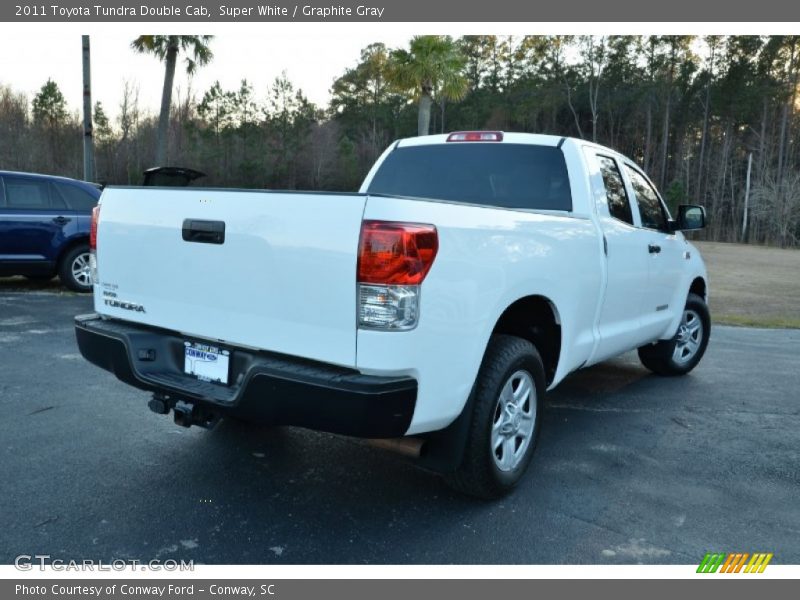 Super White / Graphite Gray 2011 Toyota Tundra Double Cab