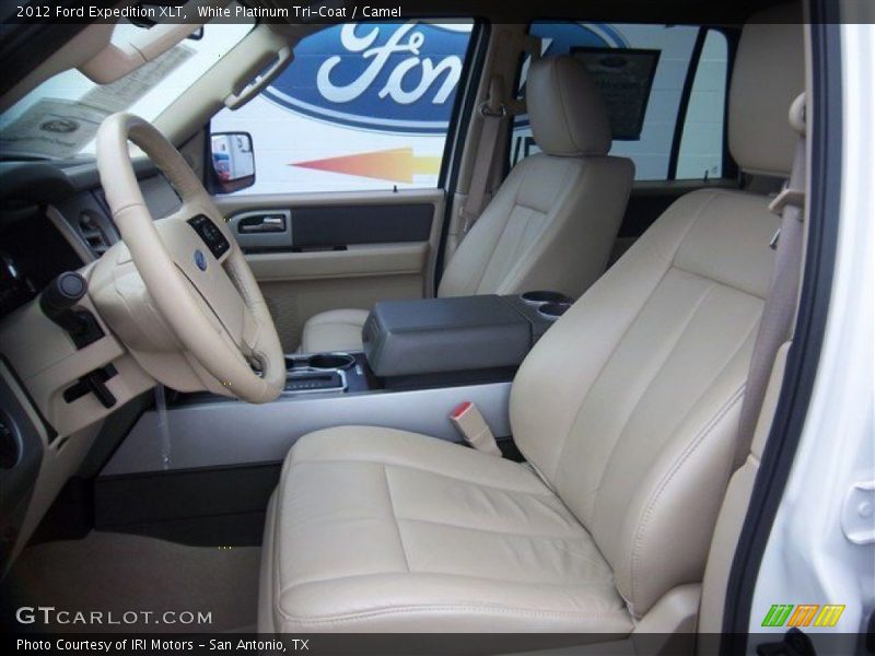 White Platinum Tri-Coat / Camel 2012 Ford Expedition XLT