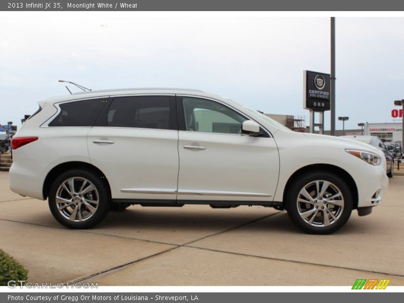 Moonlight White / Wheat 2013 Infiniti JX 35