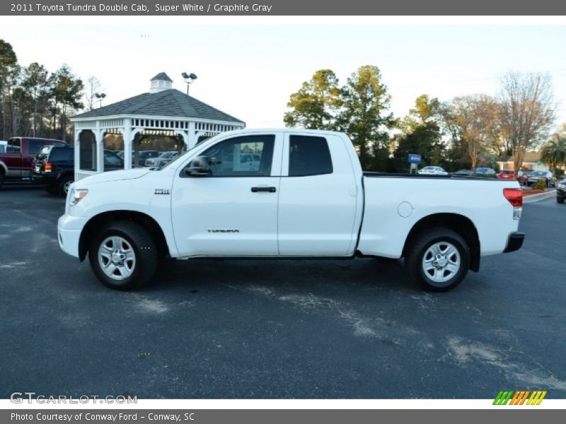 Super White / Graphite Gray 2011 Toyota Tundra Double Cab