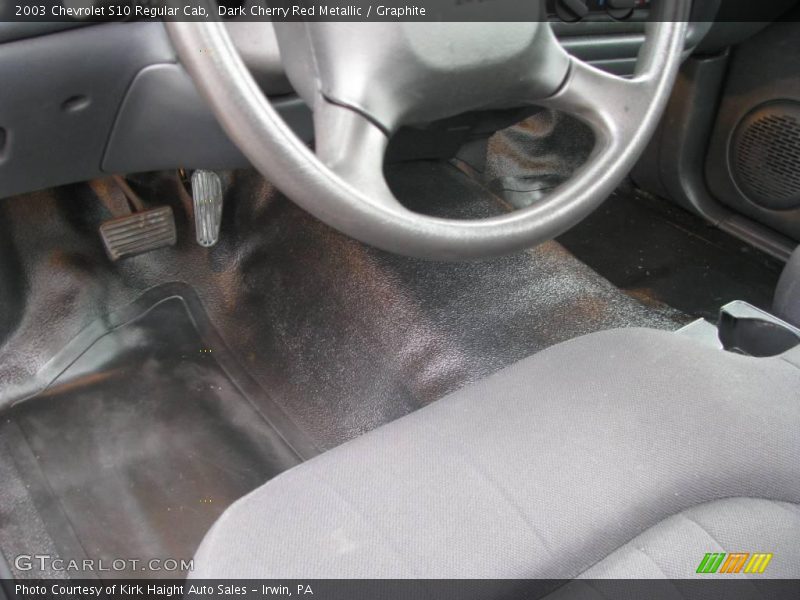 Dark Cherry Red Metallic / Graphite 2003 Chevrolet S10 Regular Cab