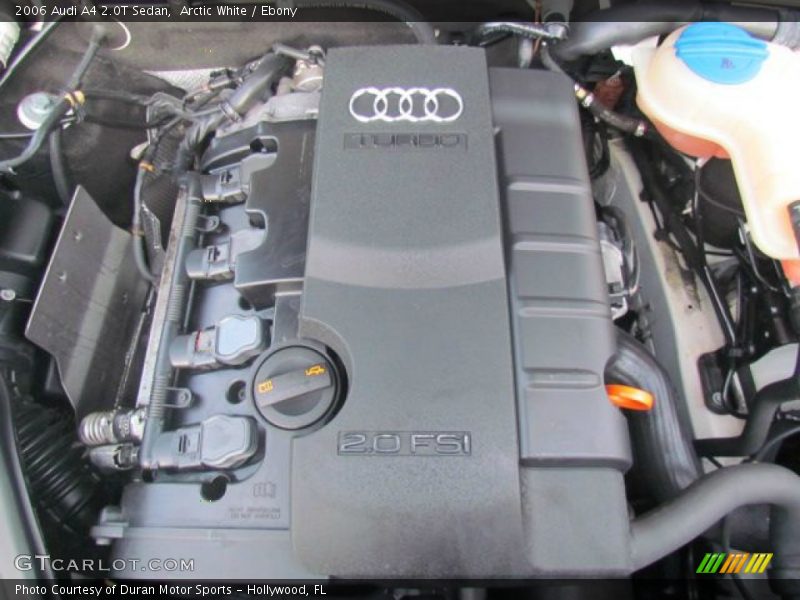  2006 A4 2.0T Sedan Engine - 2.0 Liter FSI Turbocharged DOHC 16-Valve VVT 4 Cylinder