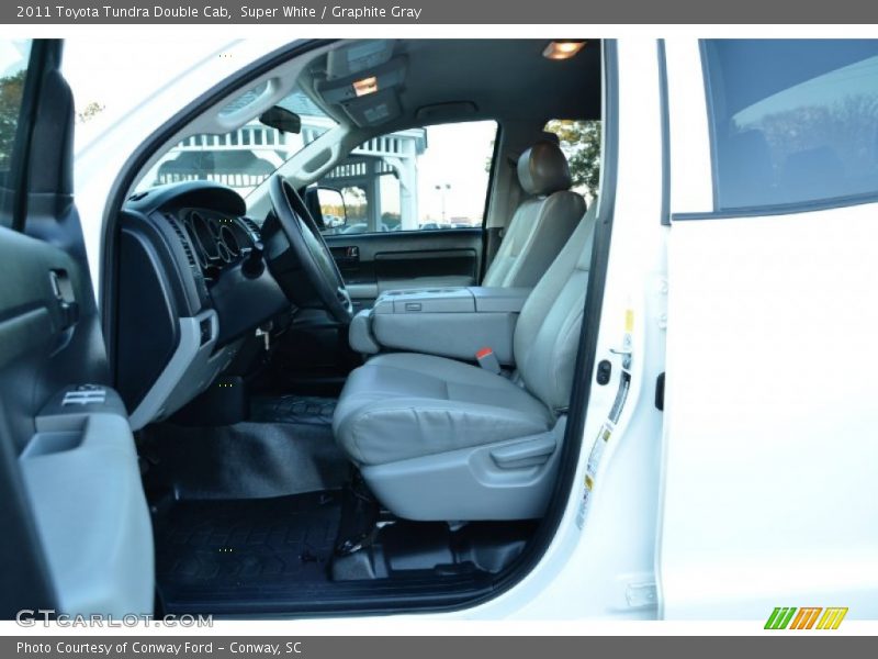 Super White / Graphite Gray 2011 Toyota Tundra Double Cab