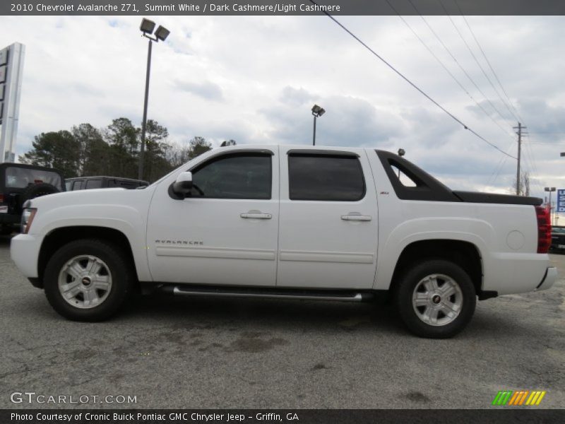 Summit White / Dark Cashmere/Light Cashmere 2010 Chevrolet Avalanche Z71