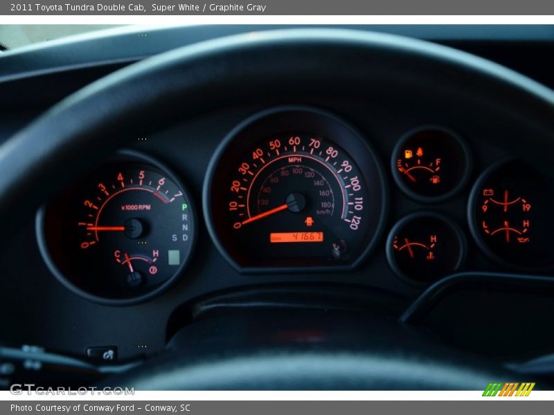 Super White / Graphite Gray 2011 Toyota Tundra Double Cab