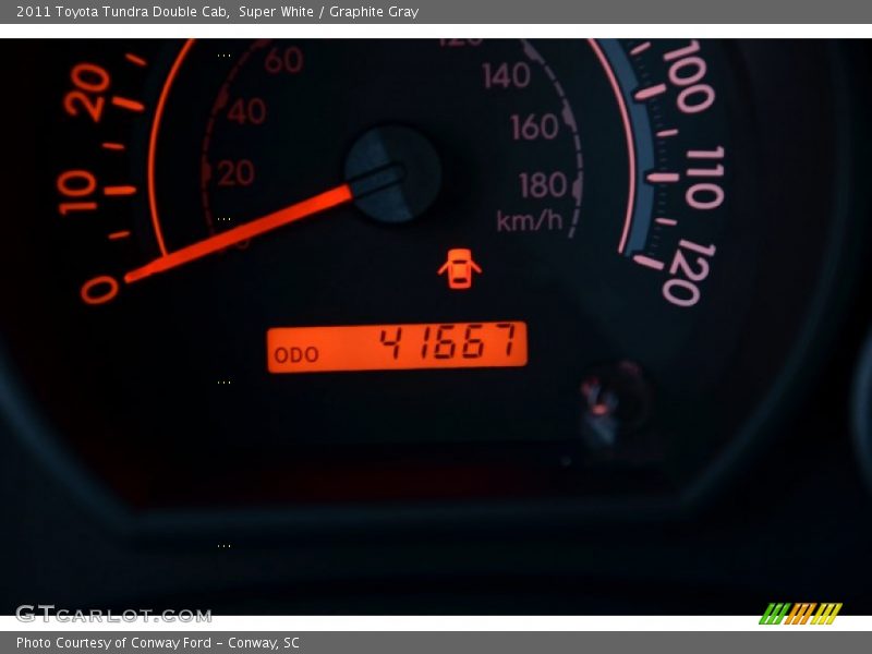 Super White / Graphite Gray 2011 Toyota Tundra Double Cab