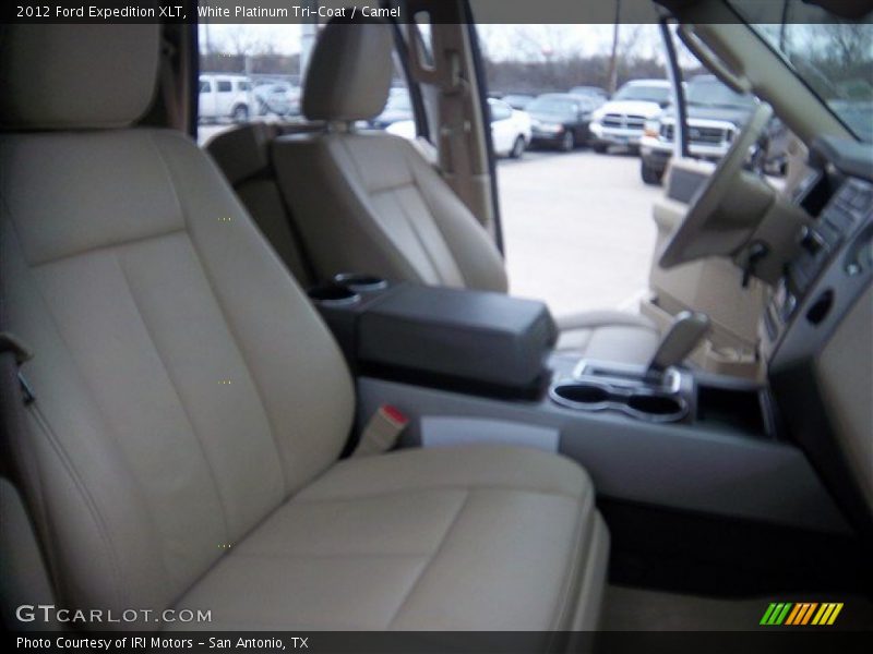 White Platinum Tri-Coat / Camel 2012 Ford Expedition XLT
