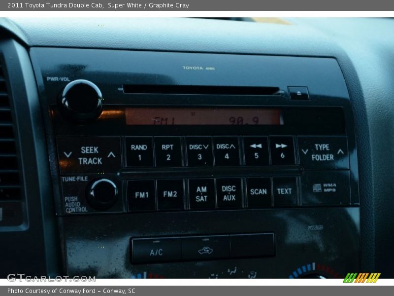 Super White / Graphite Gray 2011 Toyota Tundra Double Cab