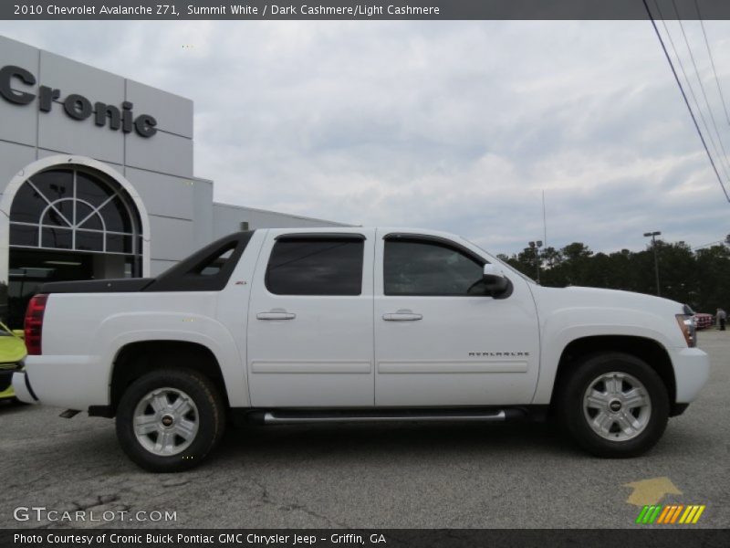 Summit White / Dark Cashmere/Light Cashmere 2010 Chevrolet Avalanche Z71