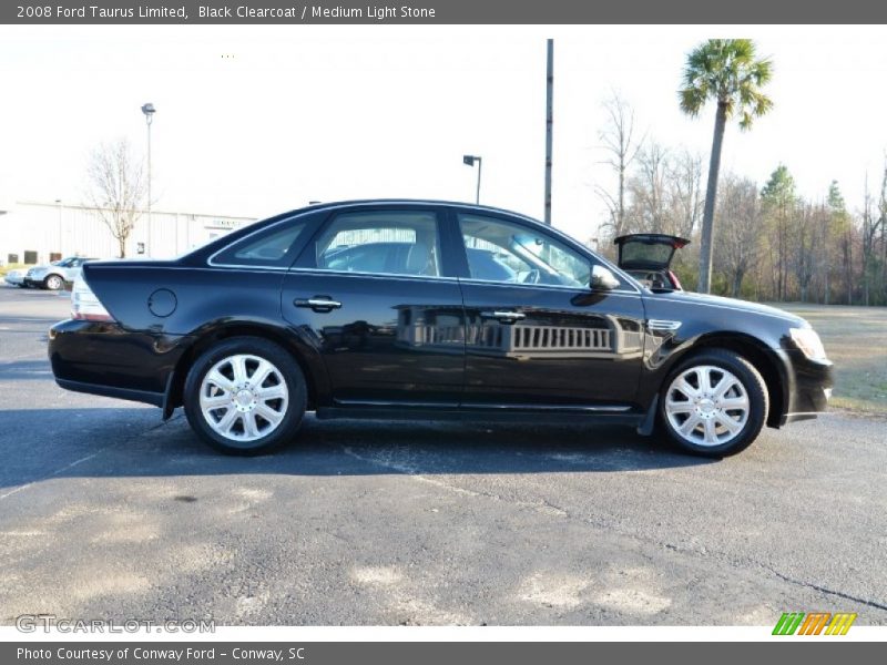 Black Clearcoat / Medium Light Stone 2008 Ford Taurus Limited