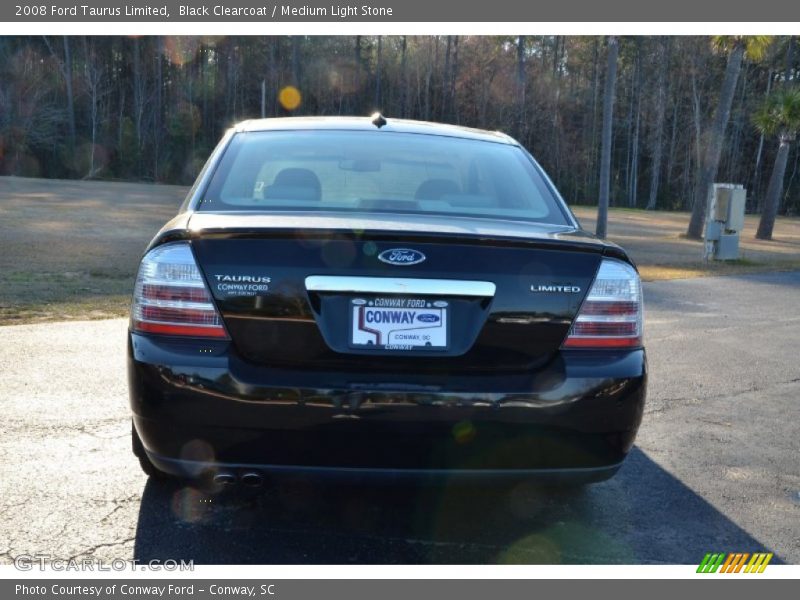 Black Clearcoat / Medium Light Stone 2008 Ford Taurus Limited