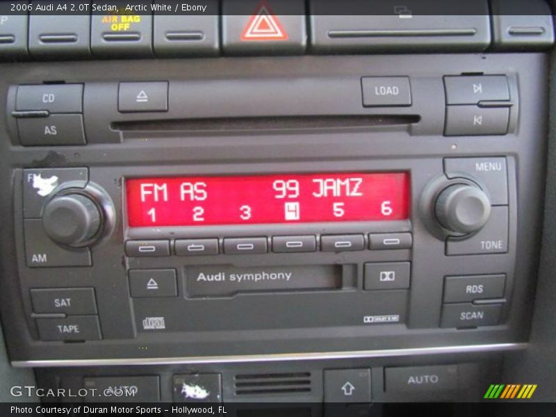 Arctic White / Ebony 2006 Audi A4 2.0T Sedan